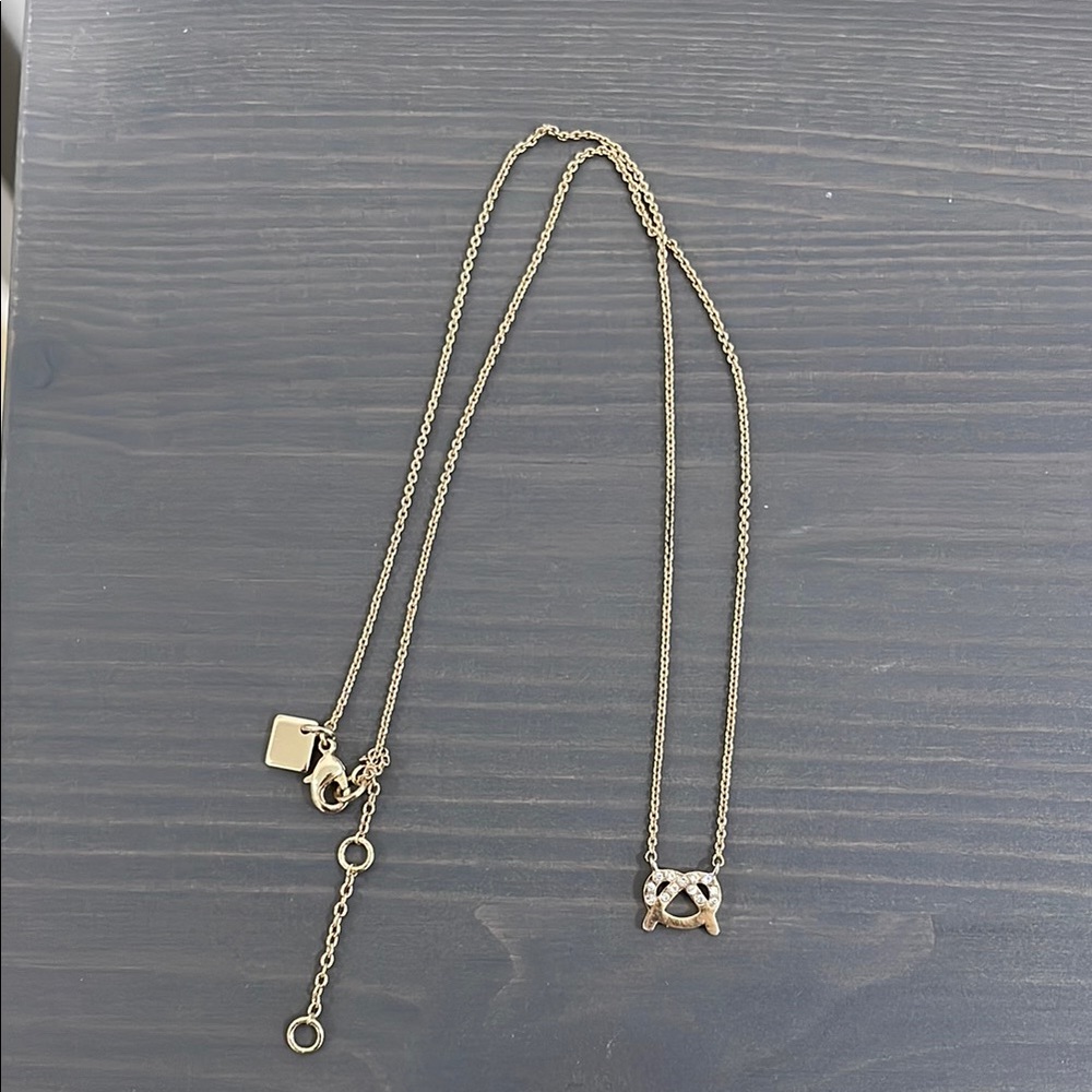 Pretzel Charm Necklace - Picture 3 of 4